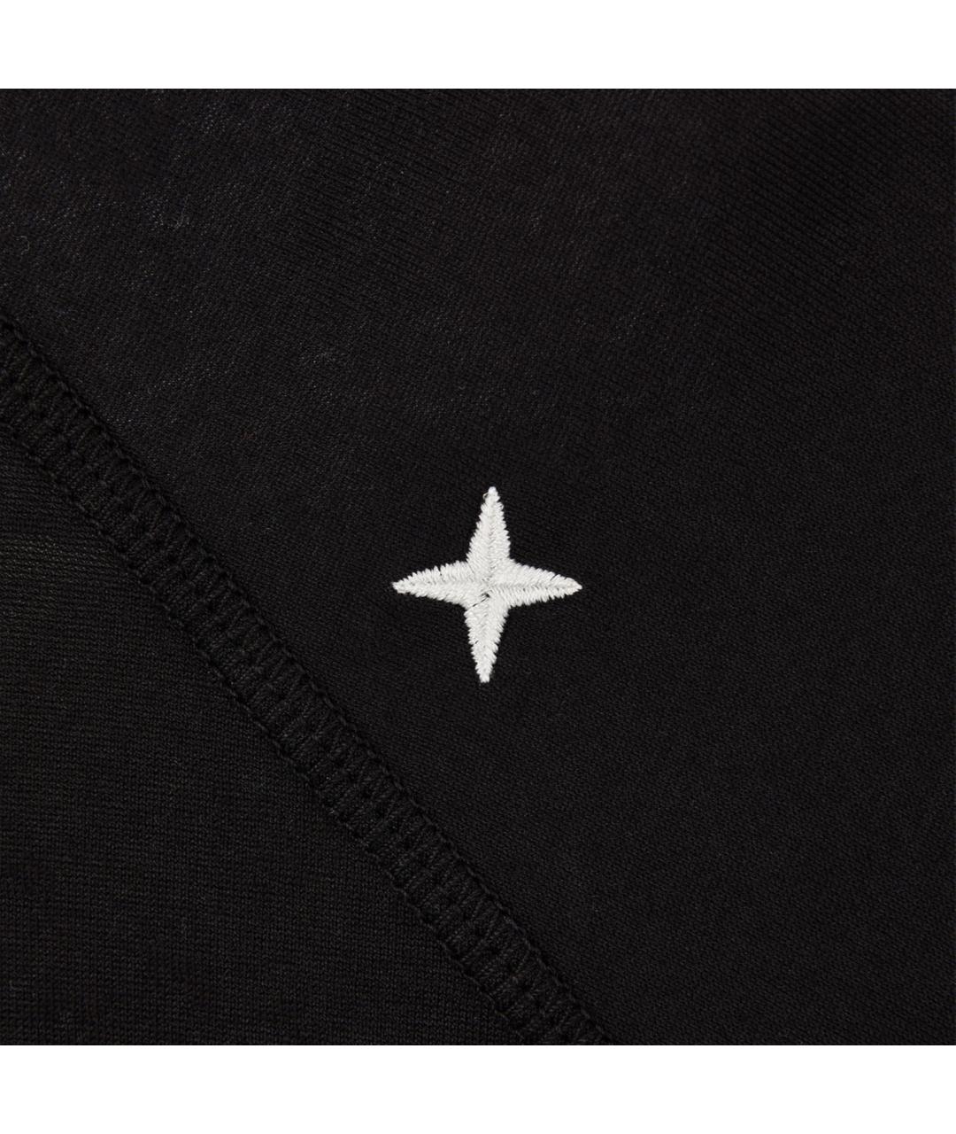 STONE ISLAND Черная хлопковая футболка, фото 3