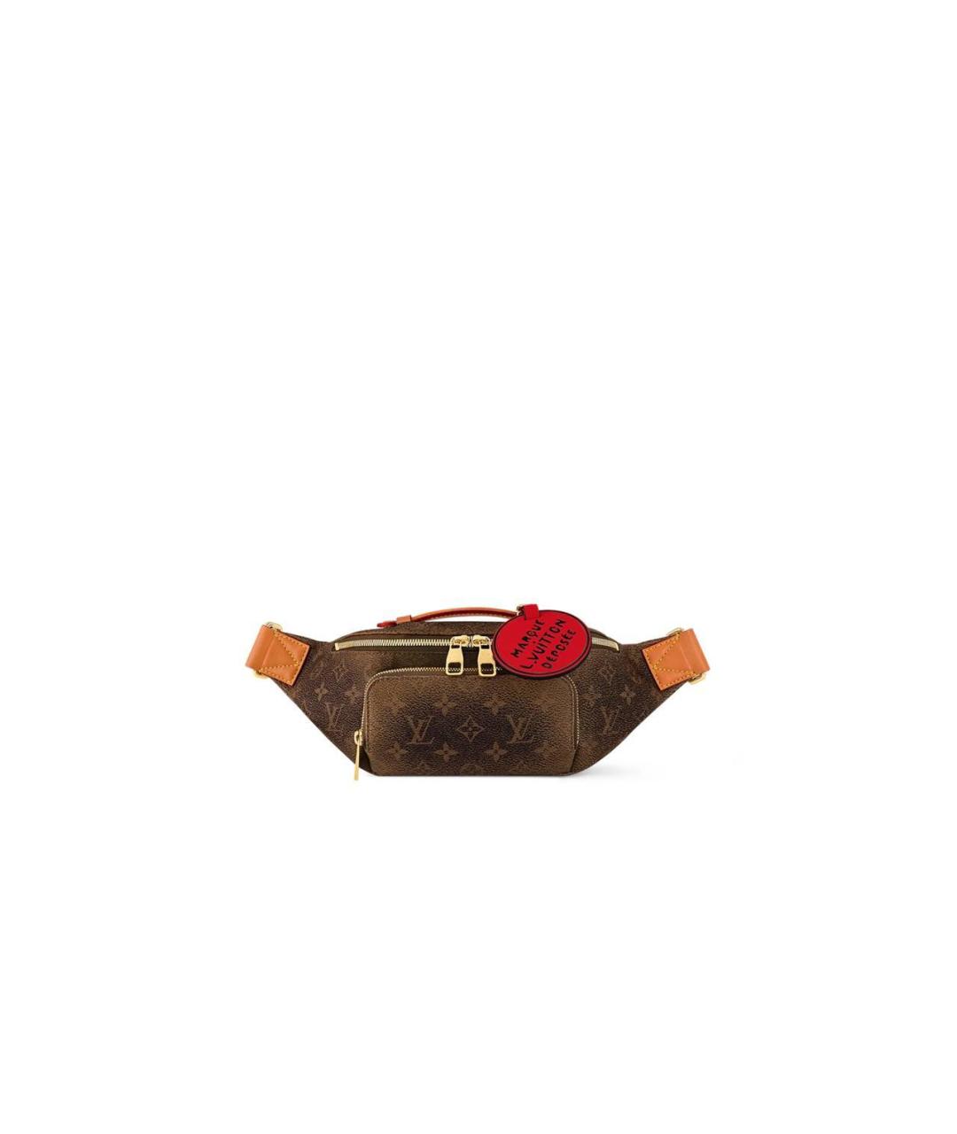 LOUIS VUITTON Коричневая поясная сумка, фото 2