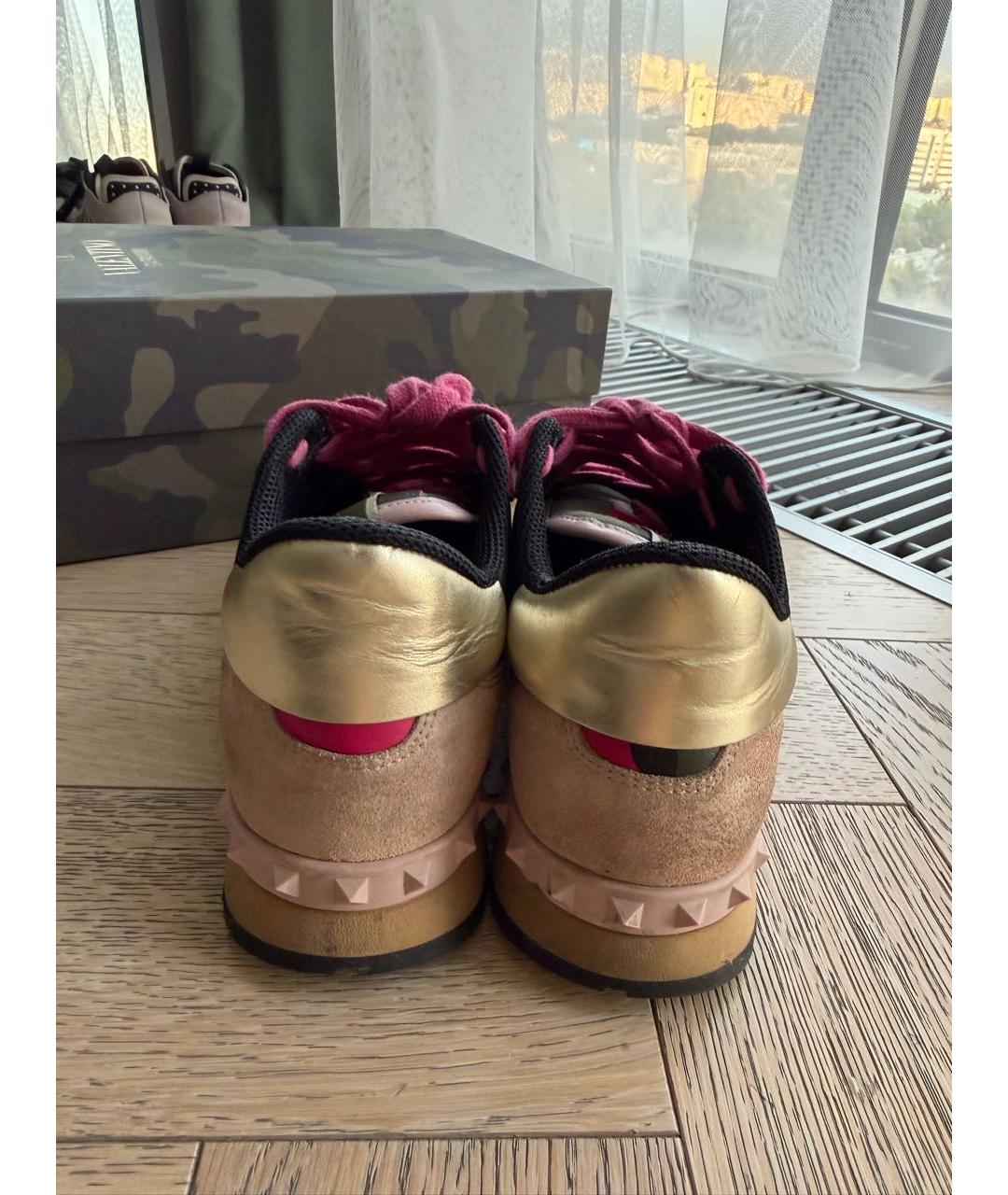 VALENTINO Розовые кроссовки, фото 4