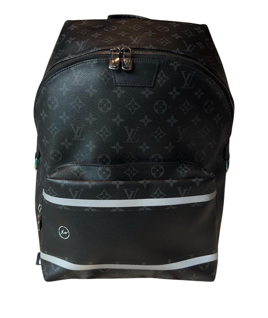 LOUIS VUITTON Черный кожаный рюкзак, фото 1