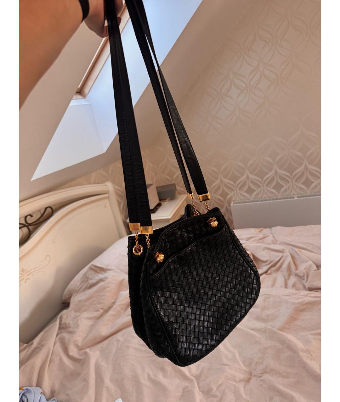 BOTTEGA VENETA Зеленая кожаная сумка через плечо, фото 8
