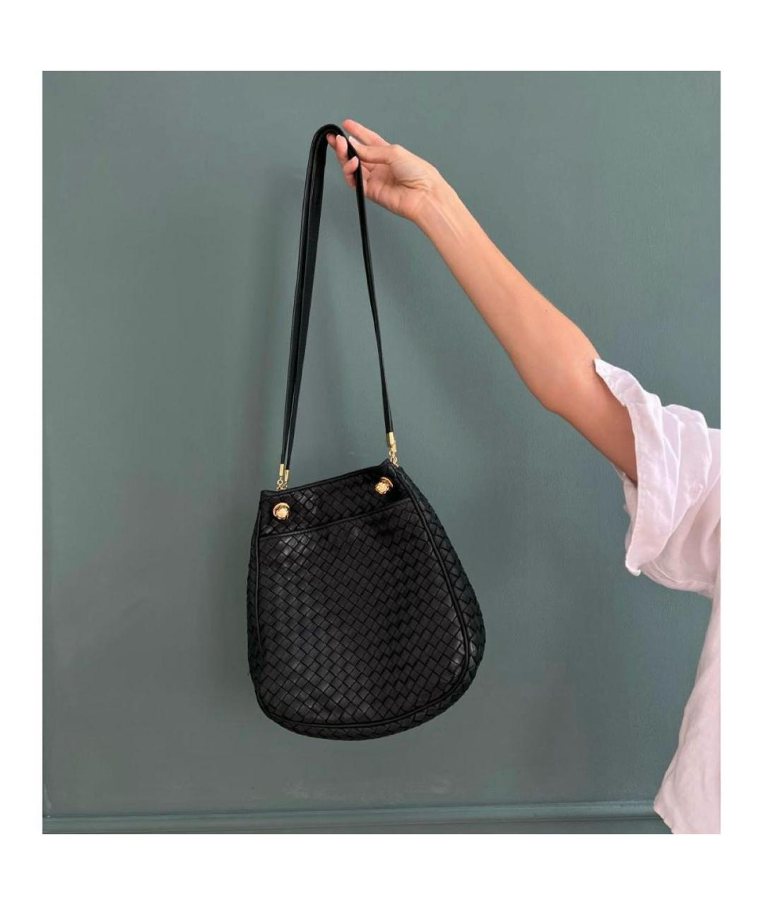 BOTTEGA VENETA Зеленая кожаная сумка через плечо, фото 2