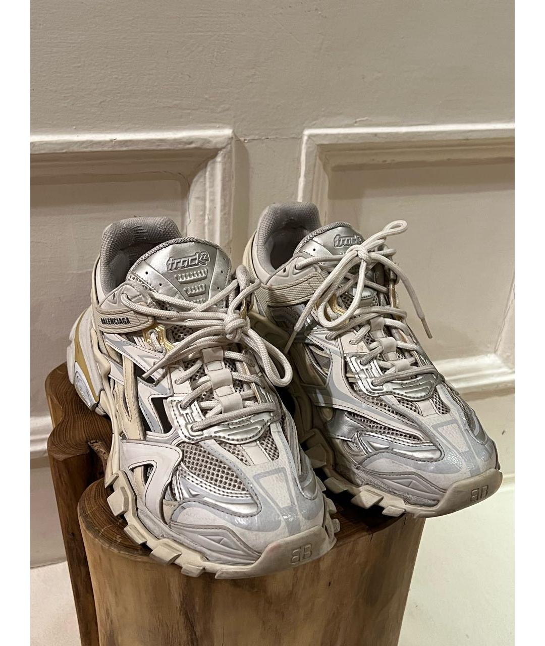 BALENCIAGA Белые низкие кроссовки / кеды, фото 3
