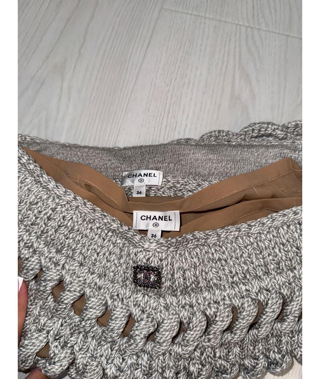 CHANEL Серый костюм с юбками, фото 4