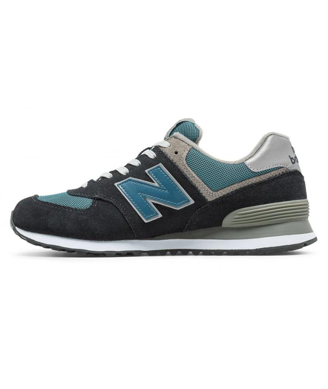 NEW BALANCE Синие замшевые низкие кроссовки / кеды, фото 7