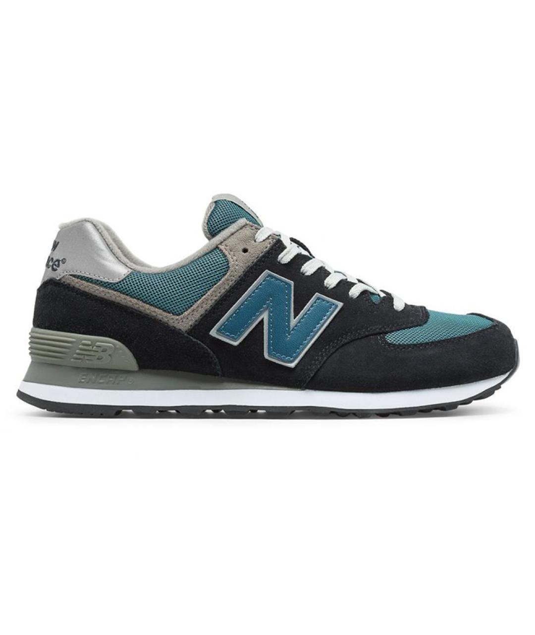 NEW BALANCE Синие замшевые низкие кроссовки / кеды, фото 2