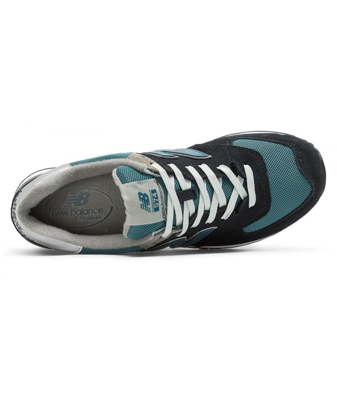 NEW BALANCE Синие замшевые низкие кроссовки / кеды, фото 3