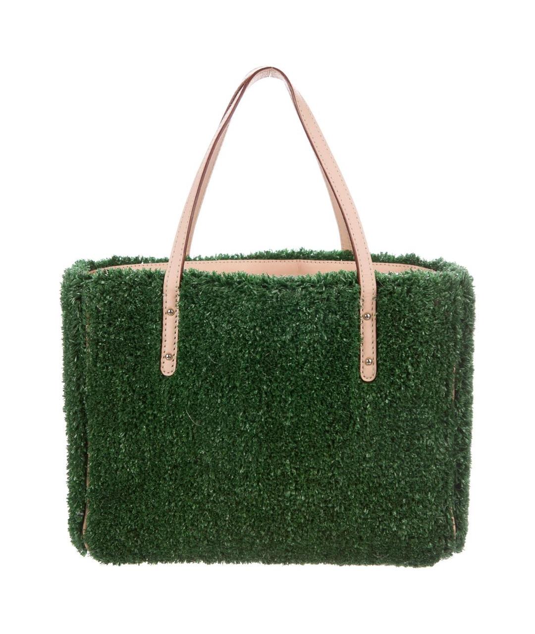 KATE SPADE Зеленая кожаная сумка тоут, фото 3