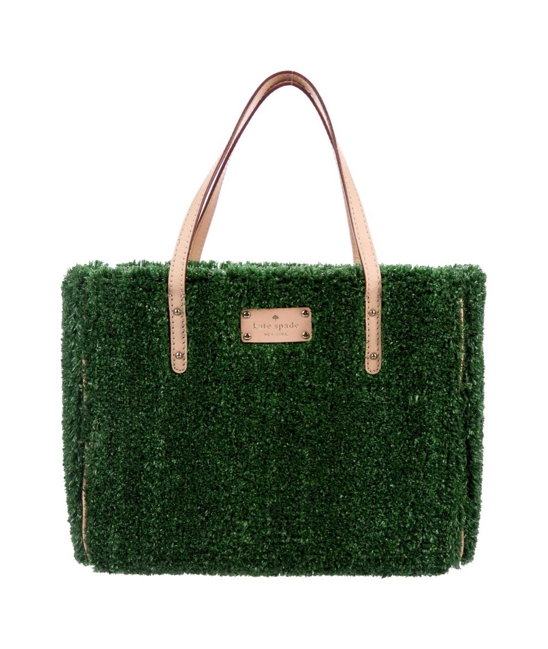KATE SPADE Зеленая кожаная сумка тоут, фото 6