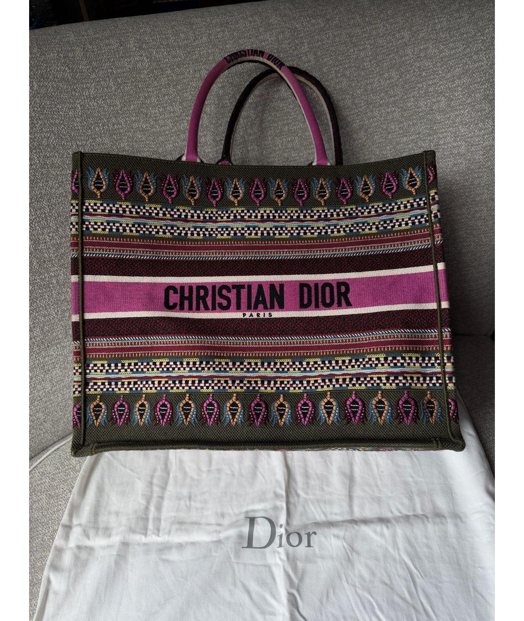 CHRISTIAN DIOR Розовая сумка тоут, фото 3