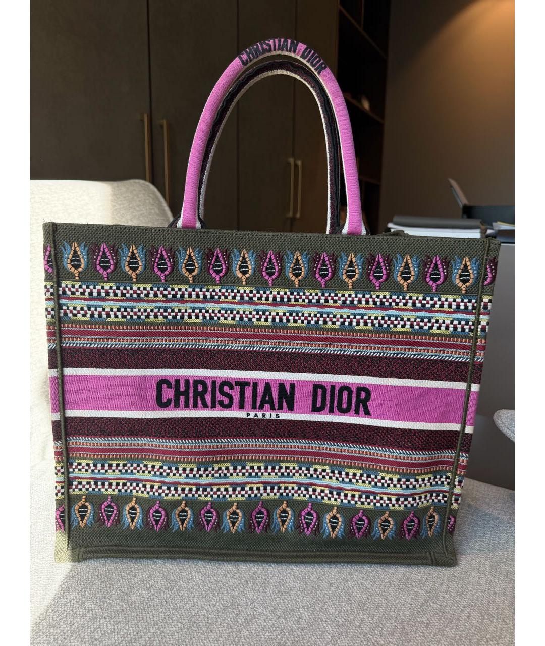 CHRISTIAN DIOR Розовая сумка тоут, фото 5
