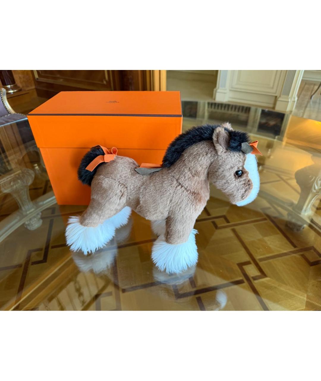 HERMES Коричневая игрушка, фото 8