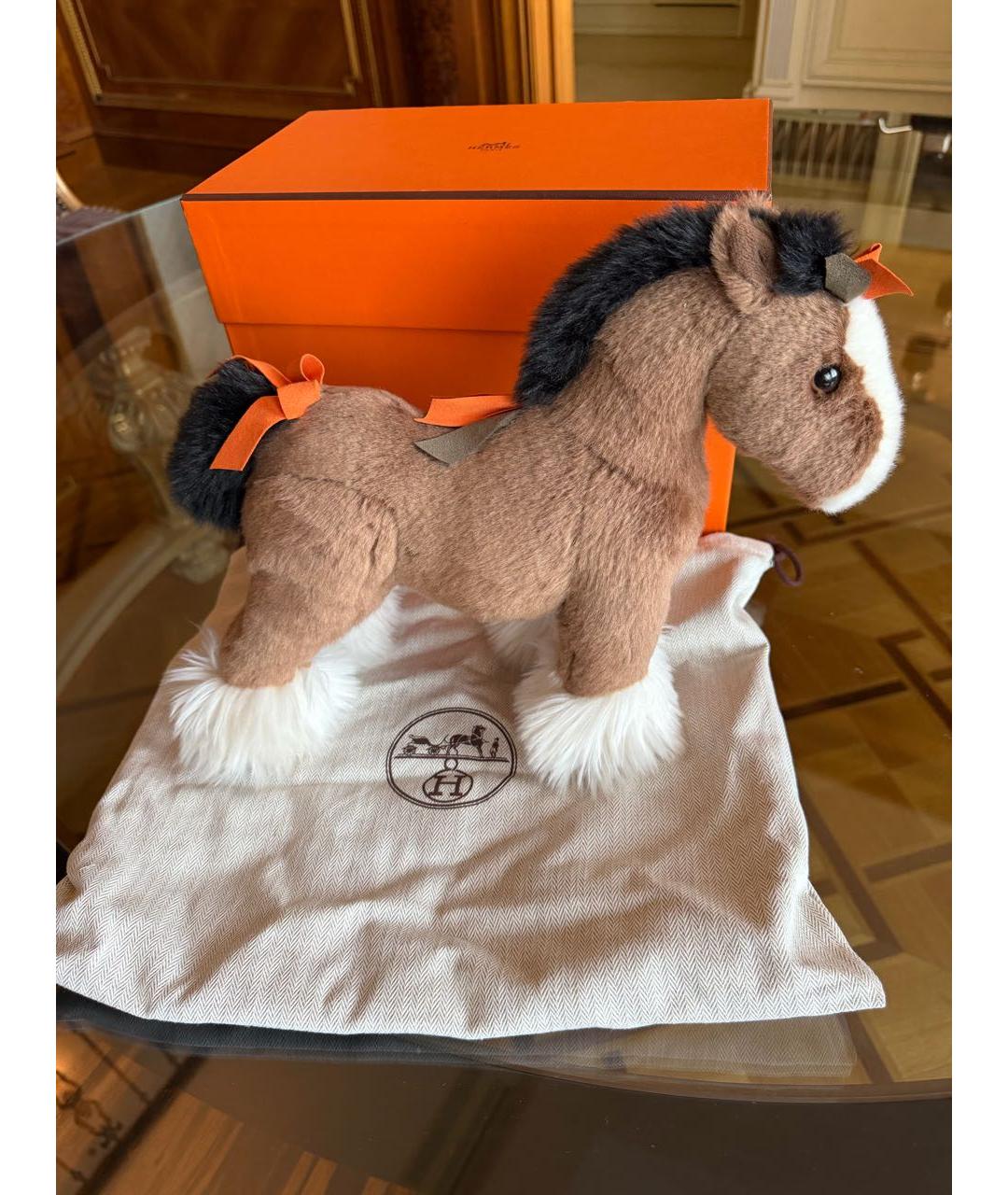 HERMES Коричневая игрушка, фото 5