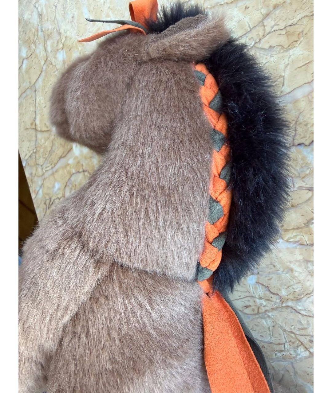 HERMES Коричневая игрушка, фото 3