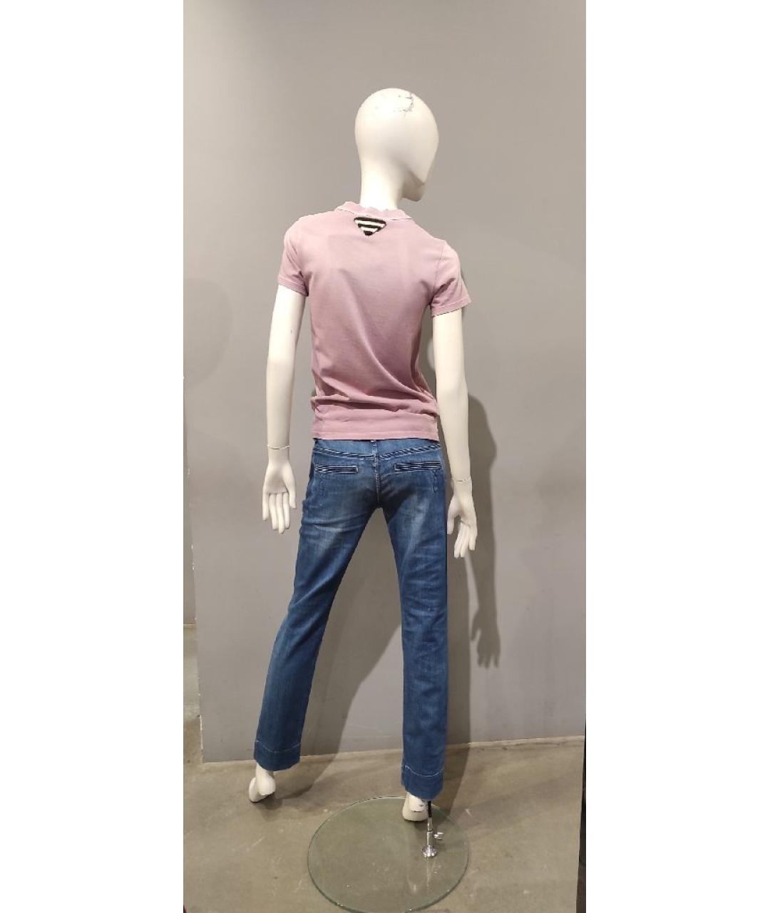CALVIN KLEIN Синие хлопко-эластановые джинсы слим, фото 5