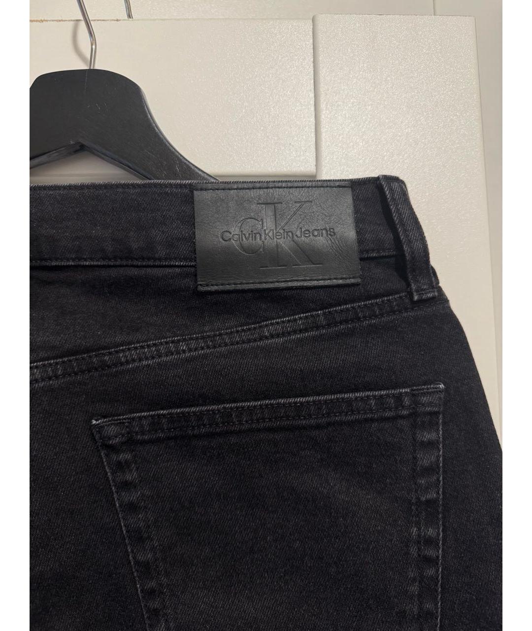 CALVIN KLEIN Черные хлопковые джинсы скинни, фото 7