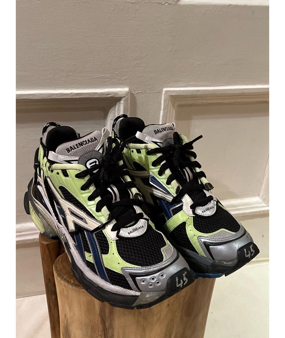 BALENCIAGA Черные низкие кроссовки / кеды, фото 3