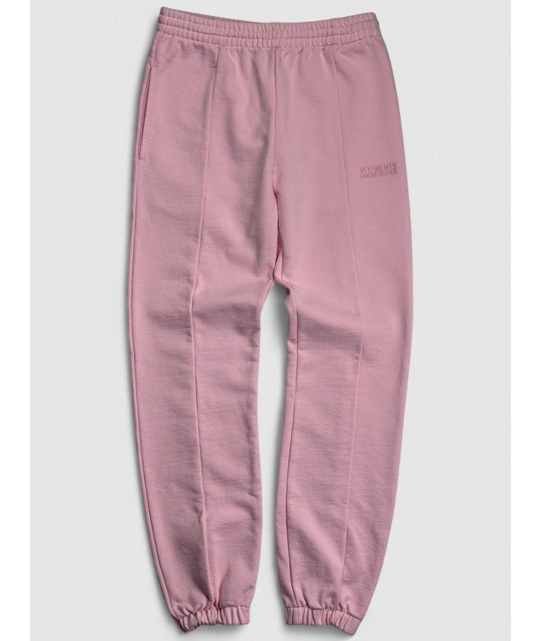 VETEMENTS Розовые хлопковые спортивные брюки и шорты, фото 6