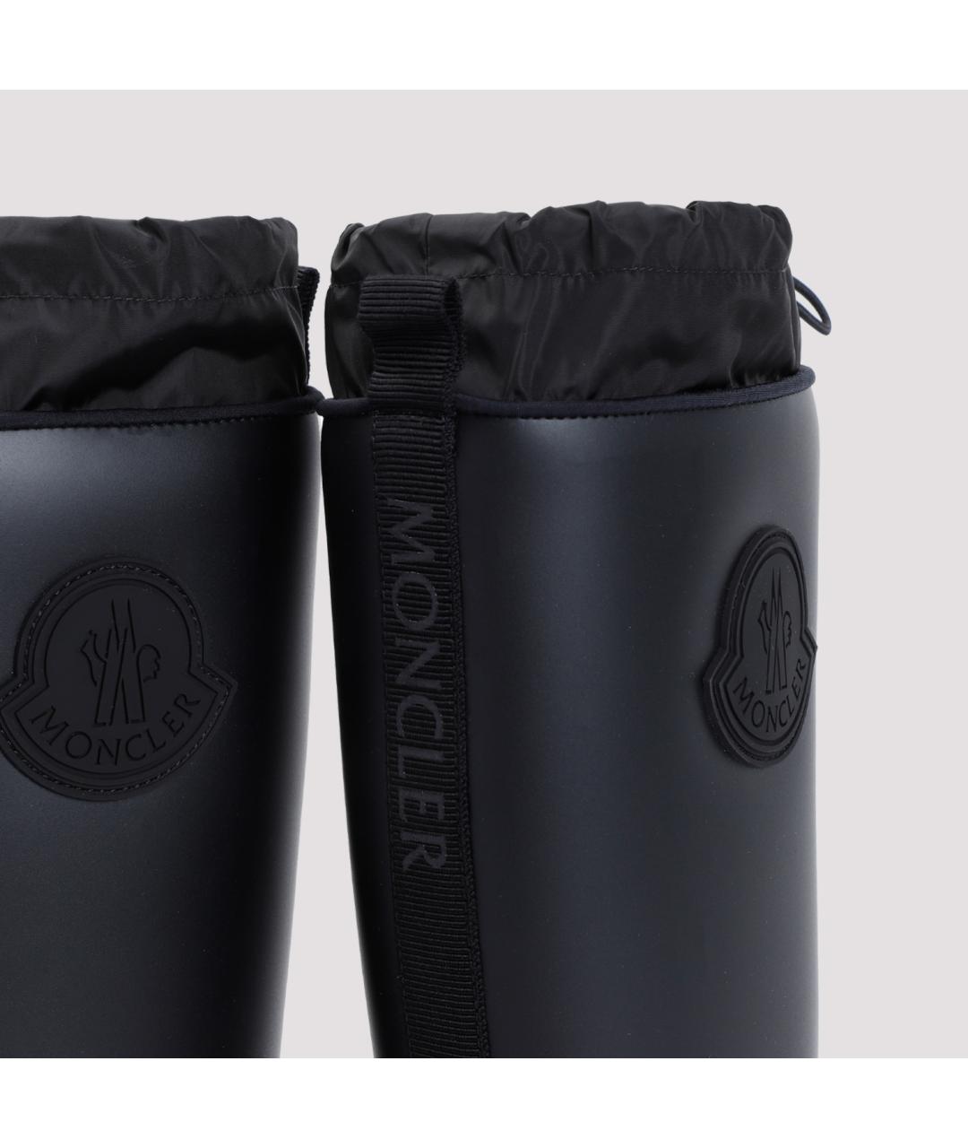 MONCLER Черные резиновые сапоги, фото 5