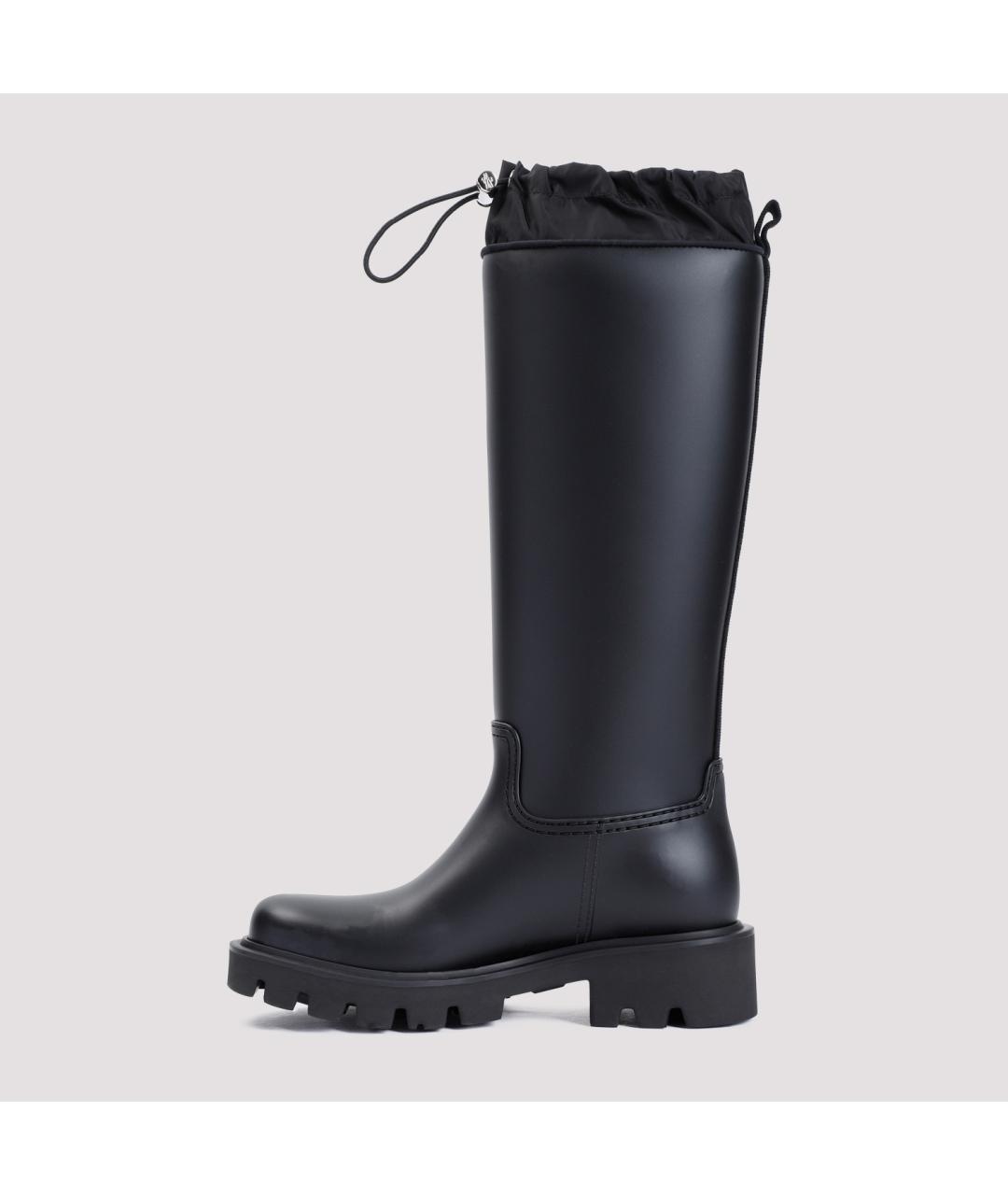 MONCLER Черные резиновые сапоги, фото 3