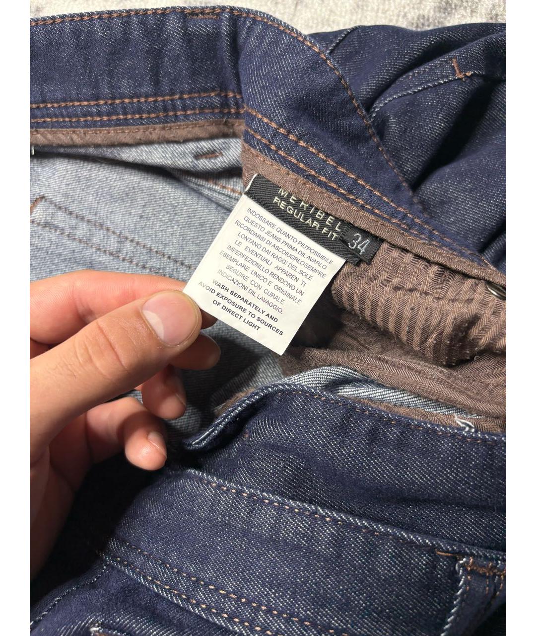 BRIONI Темно-синие джинсы, фото 3