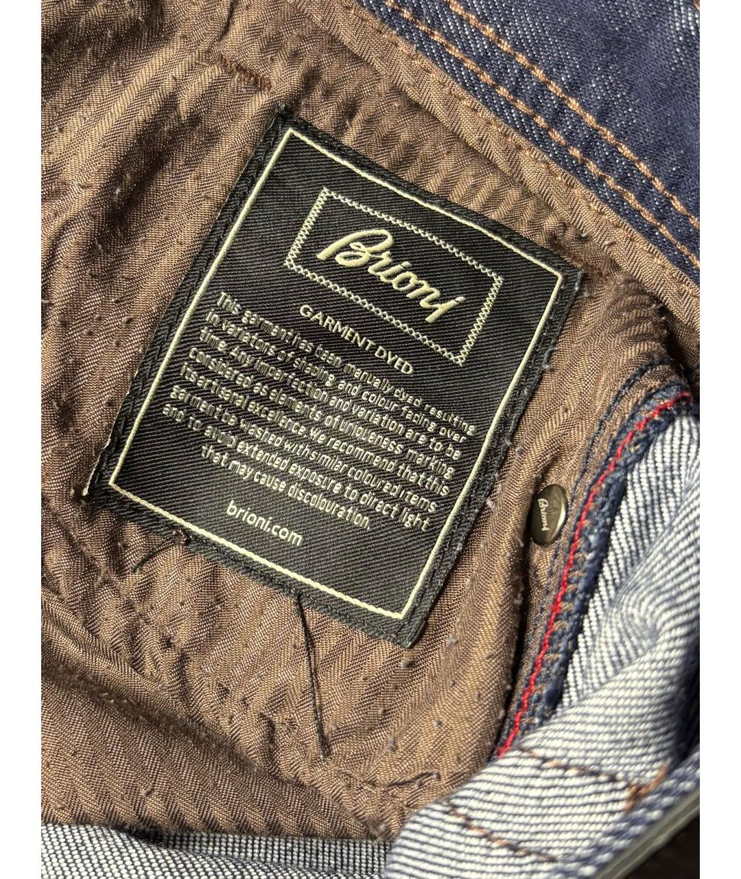 BRIONI Темно-синие джинсы, фото 6