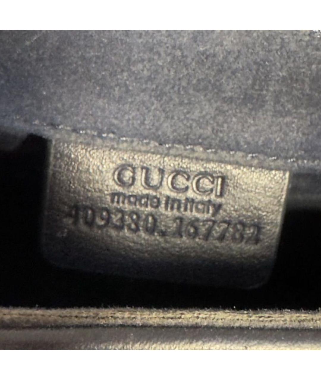 GUCCI Черная кожаная сумка тоут, фото 4