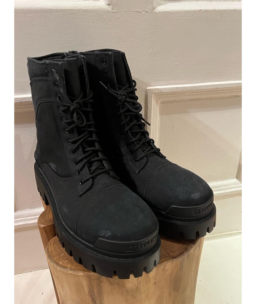 BALENCIAGA Черные высокие ботинки, фото 3