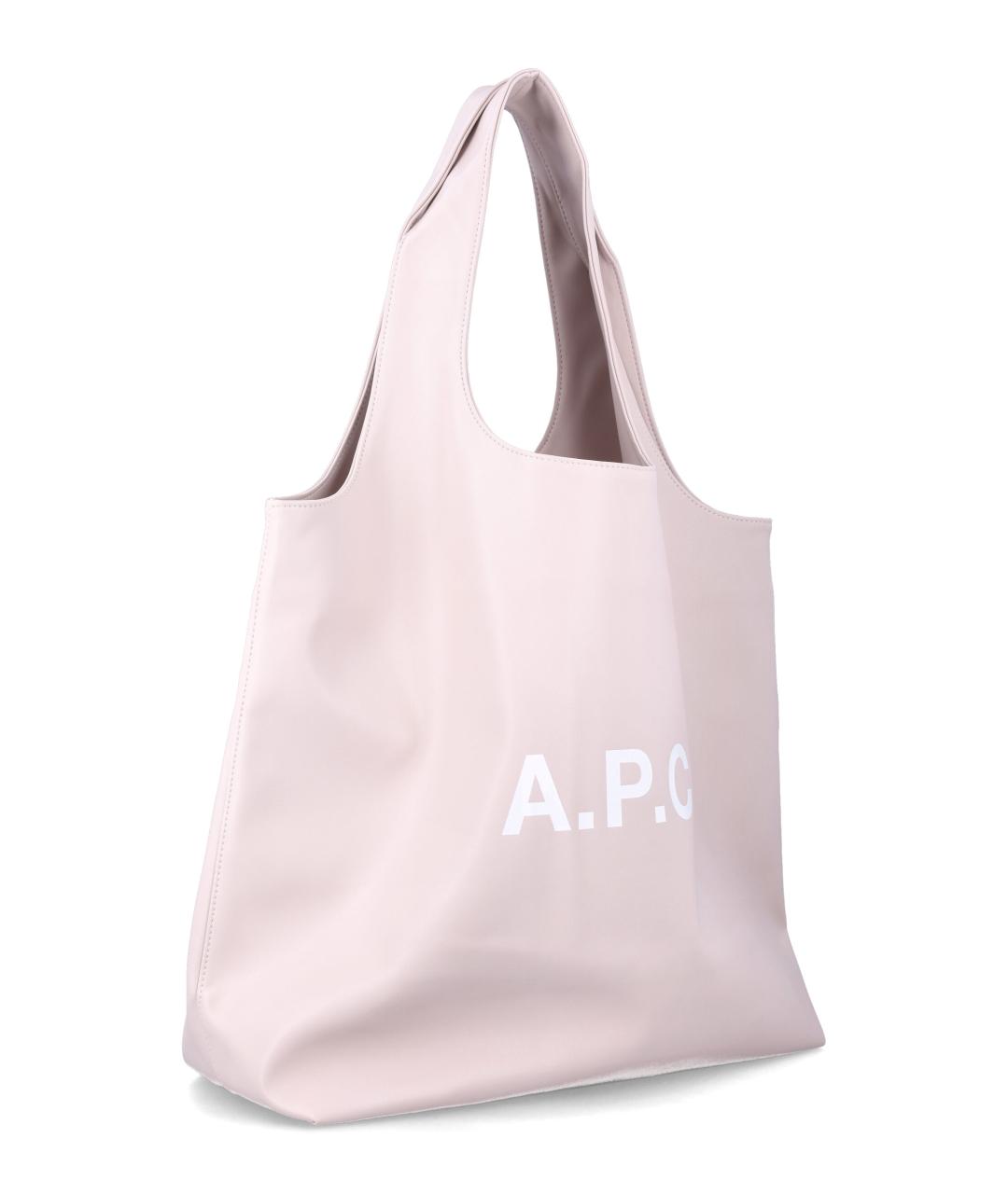 A.P.C. Розовая сумка с короткими ручками из искусственной кожи, фото 2