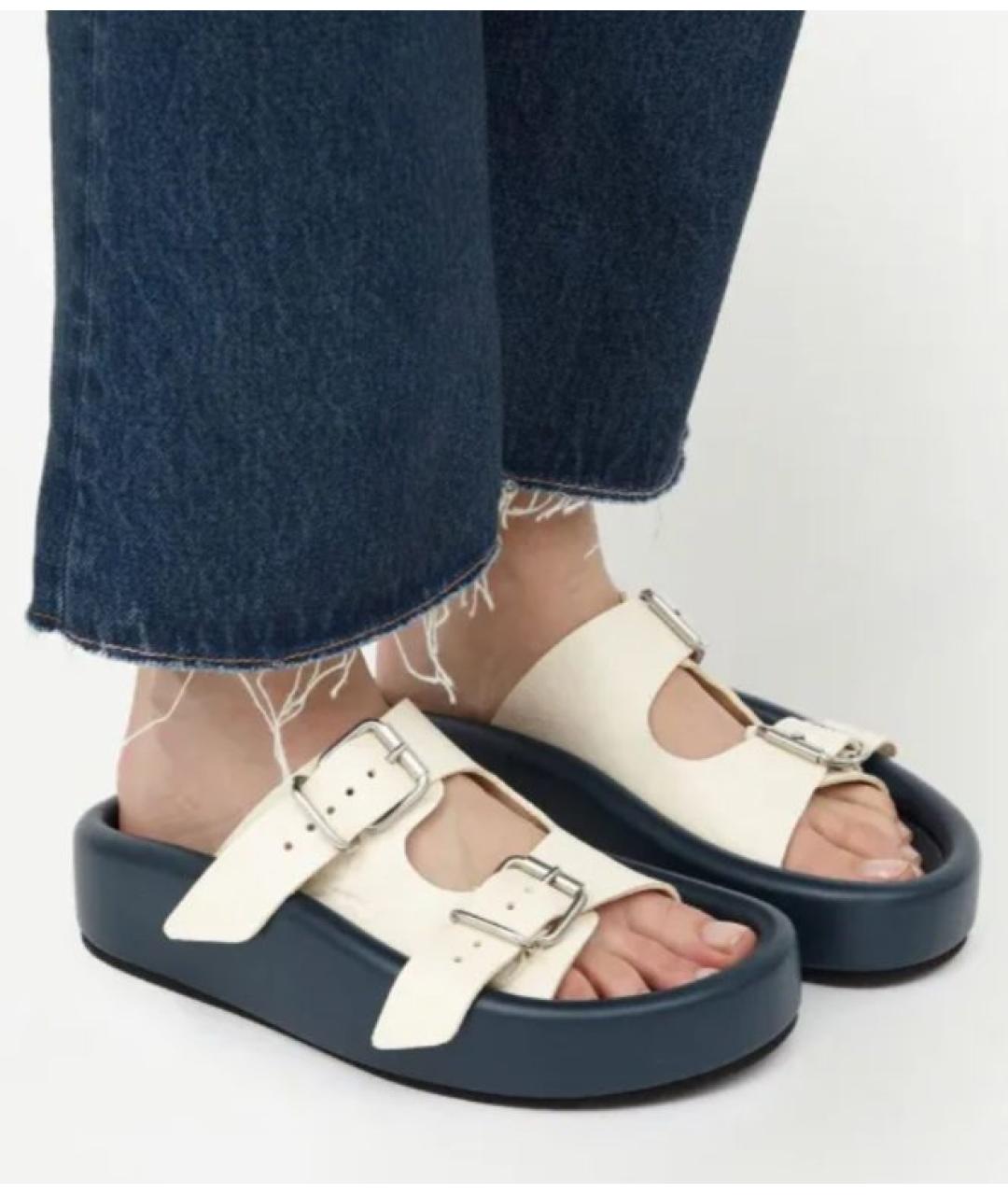 MM6 MAISON MARGIELA Мульти кожаные сандалии, фото 8