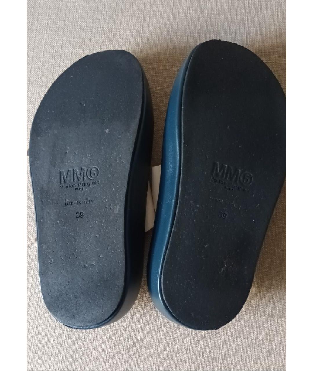 MM6 MAISON MARGIELA Мульти кожаные сандалии, фото 6