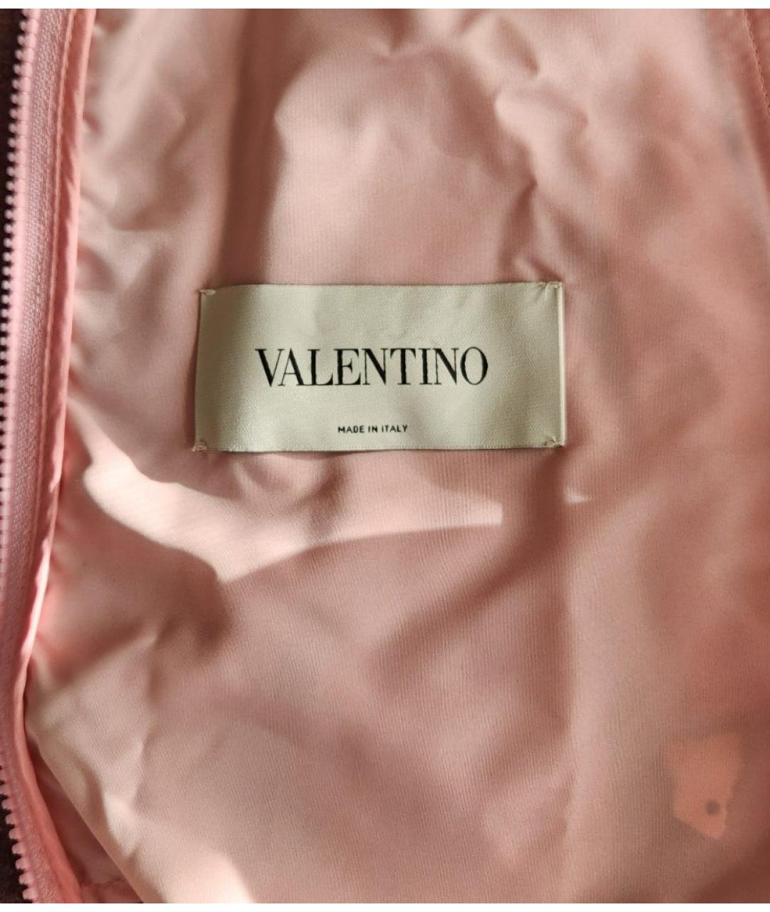 VALENTINO Розовая полиамидовая куртка, фото 5