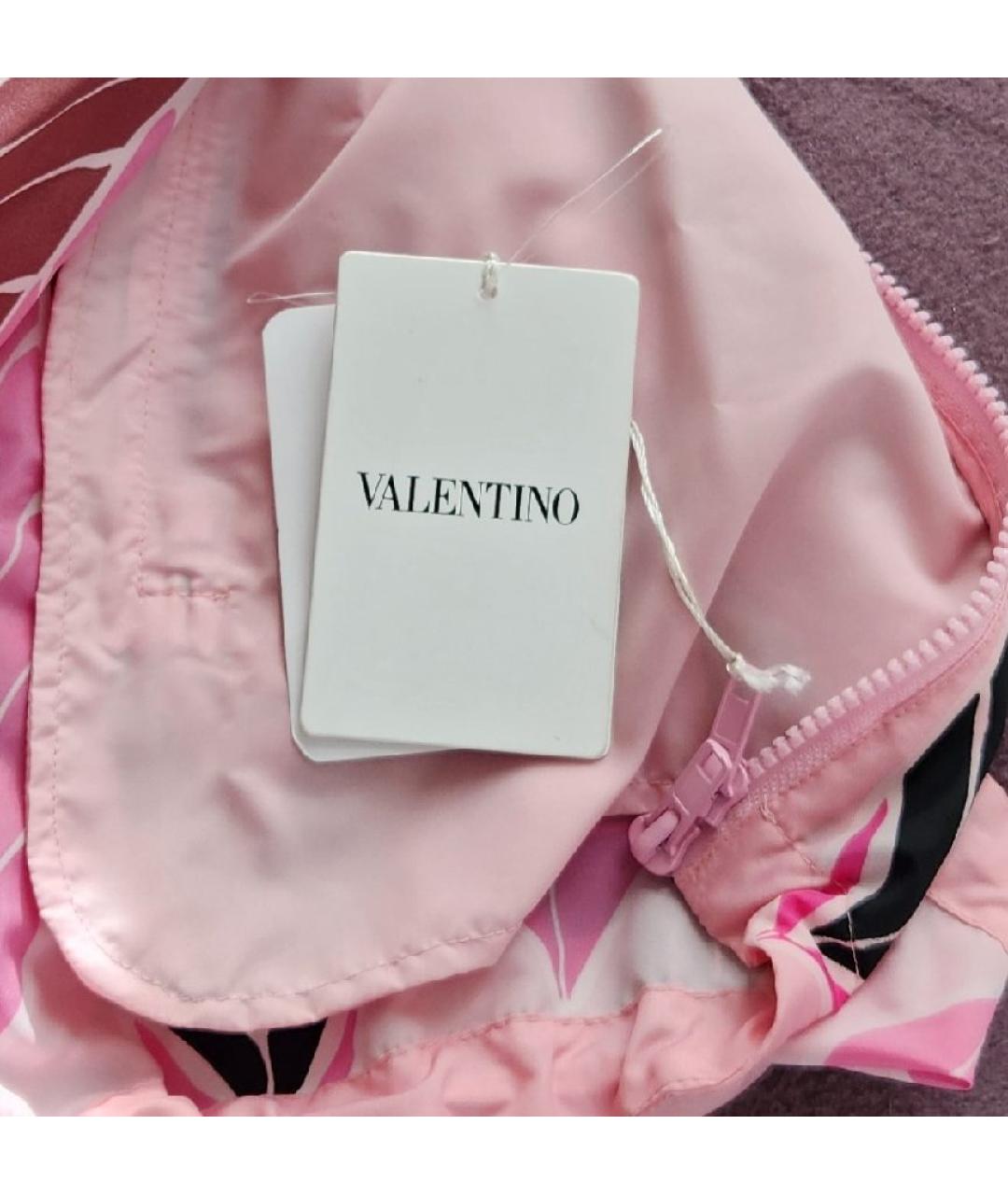 VALENTINO Розовая полиамидовая куртка, фото 6
