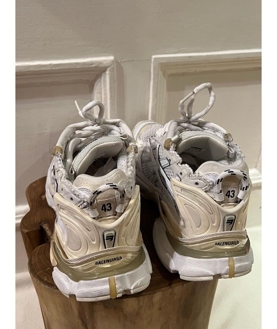 BALENCIAGA Белые низкие кроссовки / кеды, фото 4