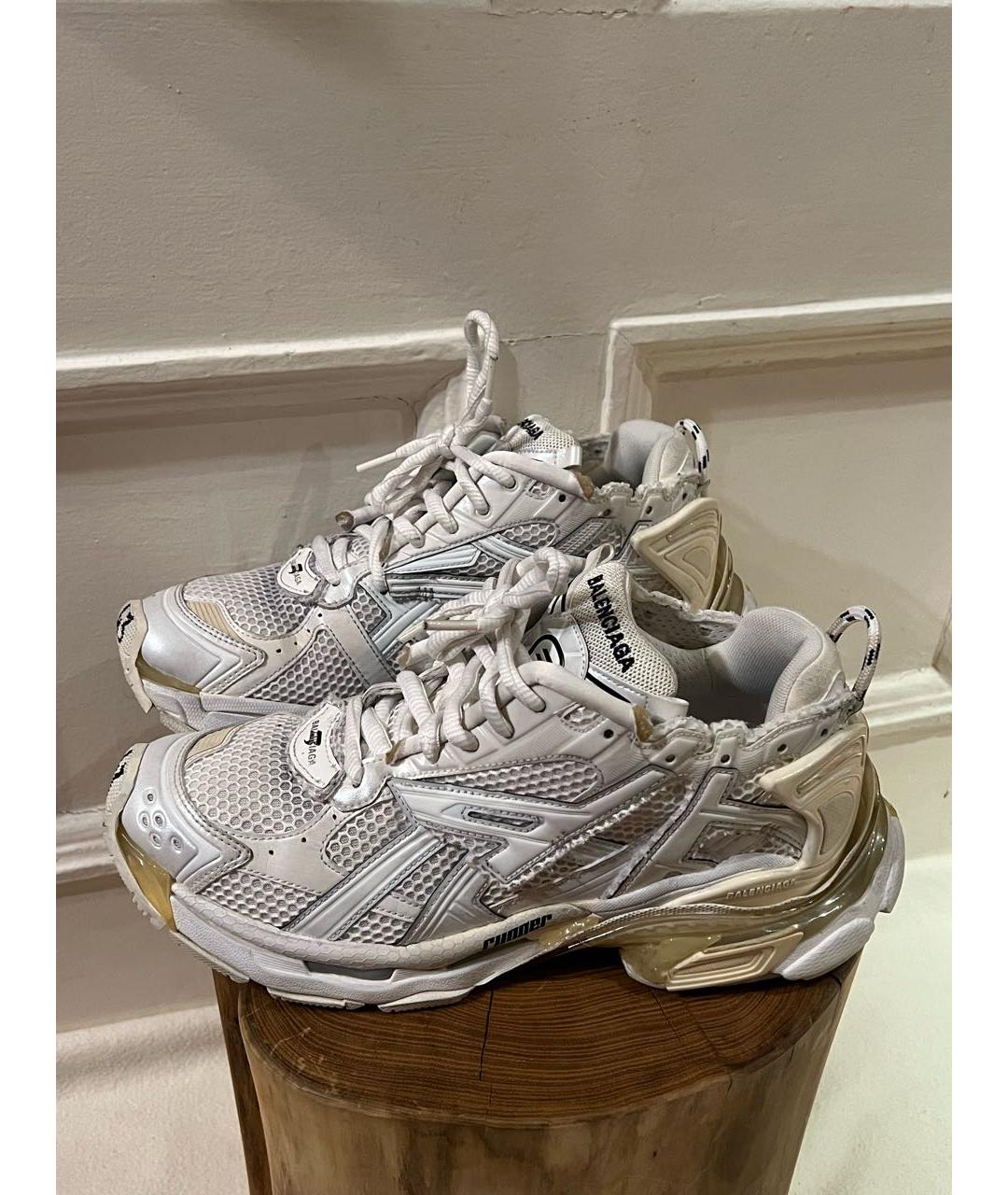 BALENCIAGA Белые низкие кроссовки / кеды, фото 2