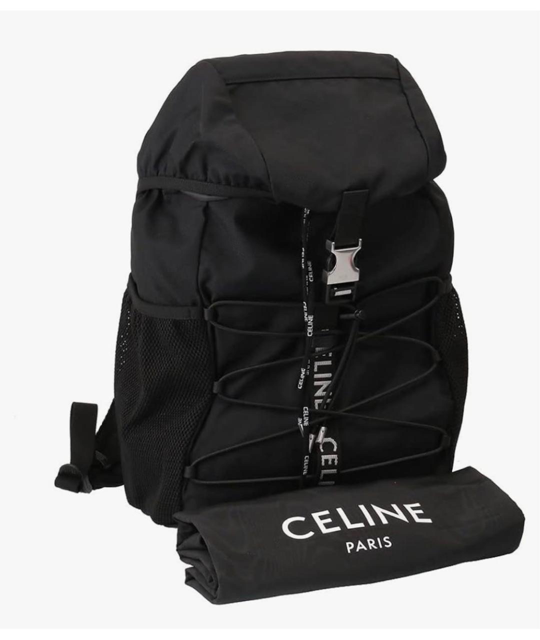 CELINE Черный синтетический рюкзак, фото 9