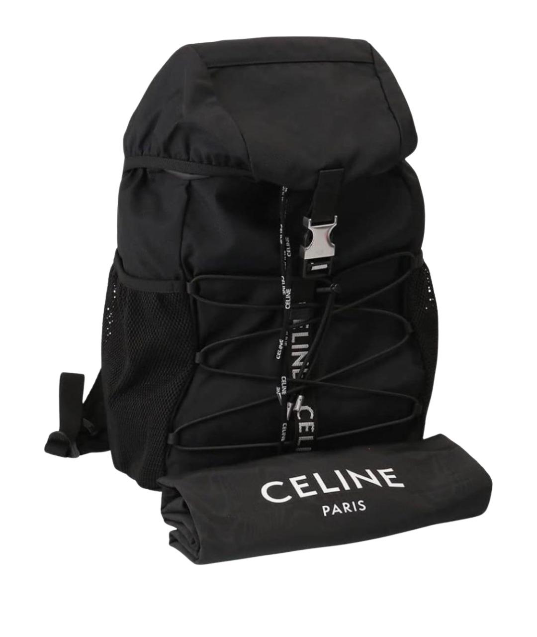 CELINE Черный синтетический рюкзак, фото 10