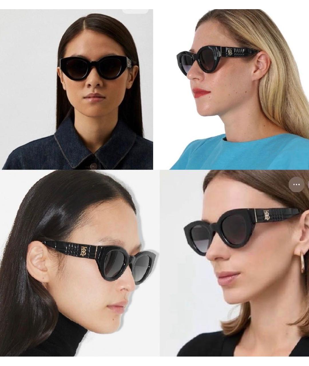 BURBERRY Черные солнцезащитные очки, фото 6