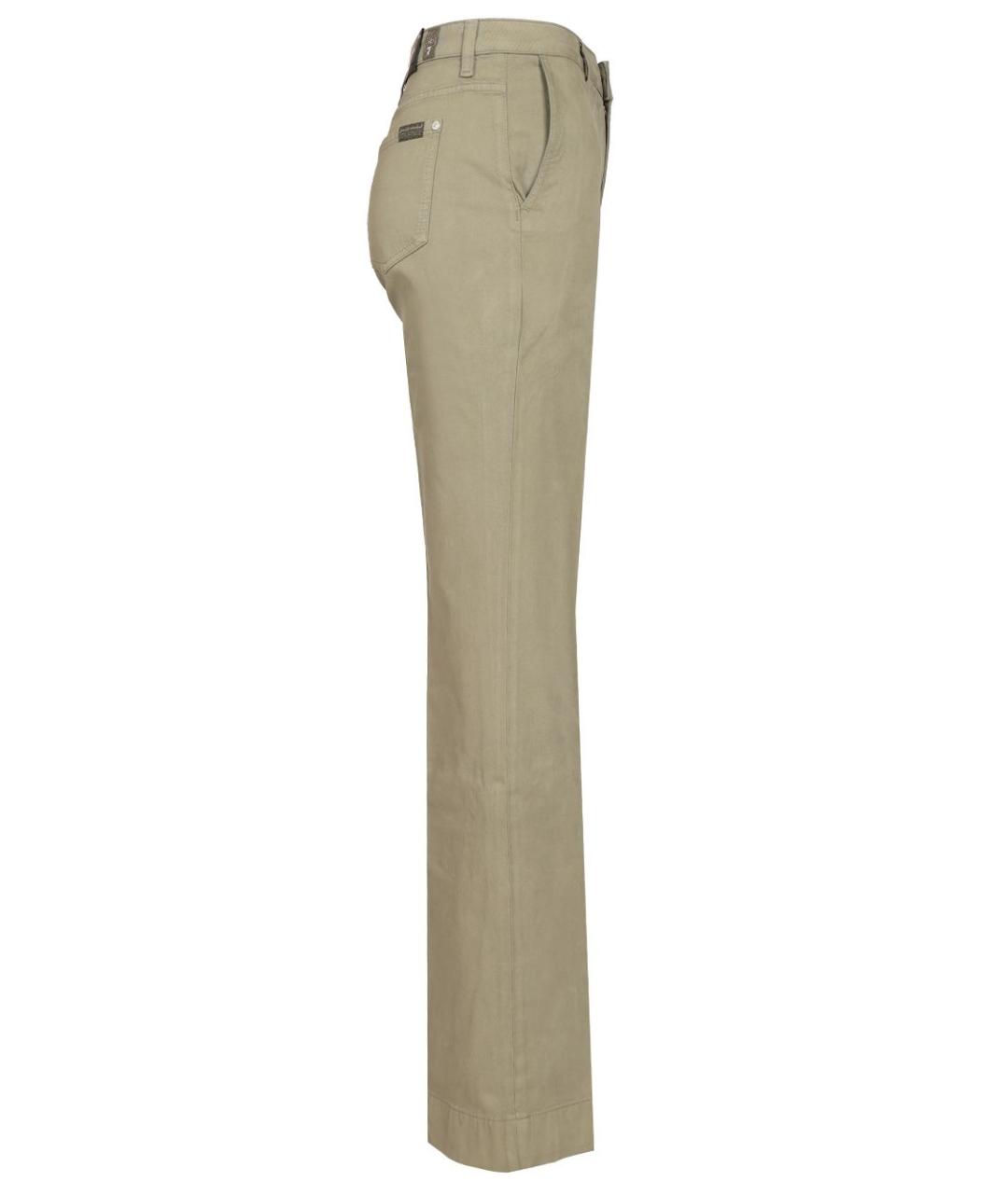 7 FOR ALL MANKIND Серые хлопковые прямые джинсы, фото 3