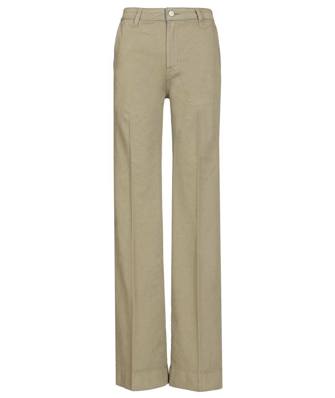 7 FOR ALL MANKIND Серые хлопковые прямые джинсы, фото 1