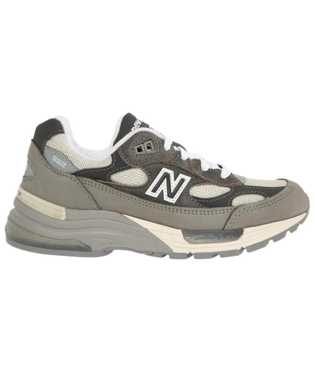NEW BALANCE Серые текстильные кроссовки, фото 5