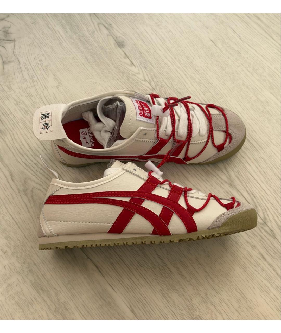 ONITSUKA TIGER Белые кеды из искусственной кожи, фото 5