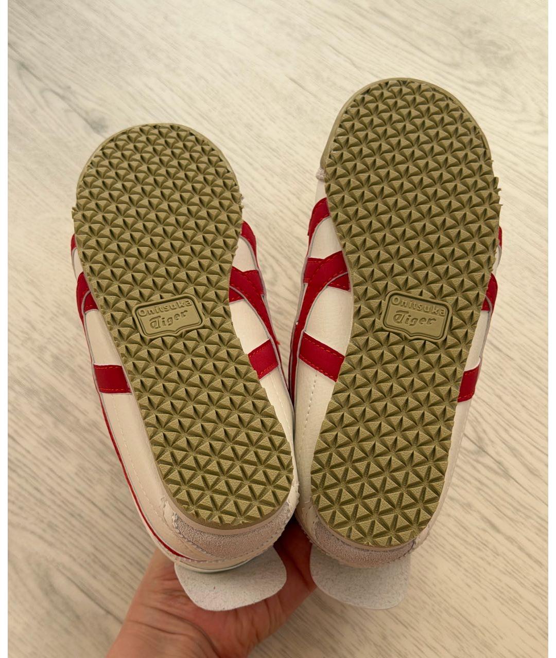 ONITSUKA TIGER Белые кеды из искусственной кожи, фото 6