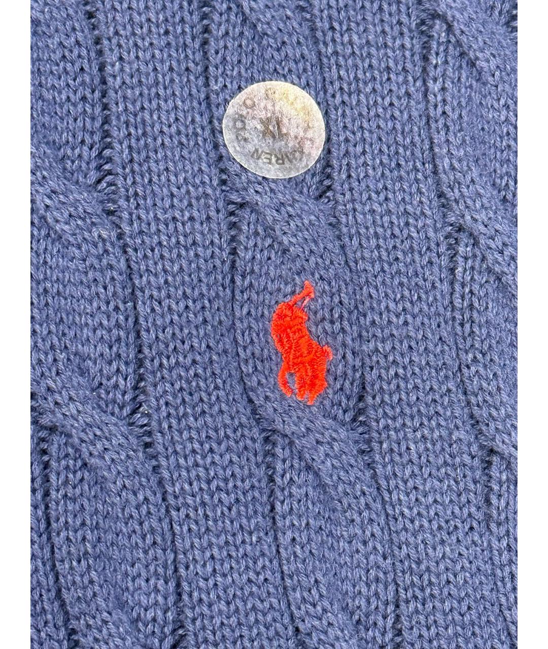 POLO RALPH LAUREN Синий хлопковый джемпер / свитер, фото 2