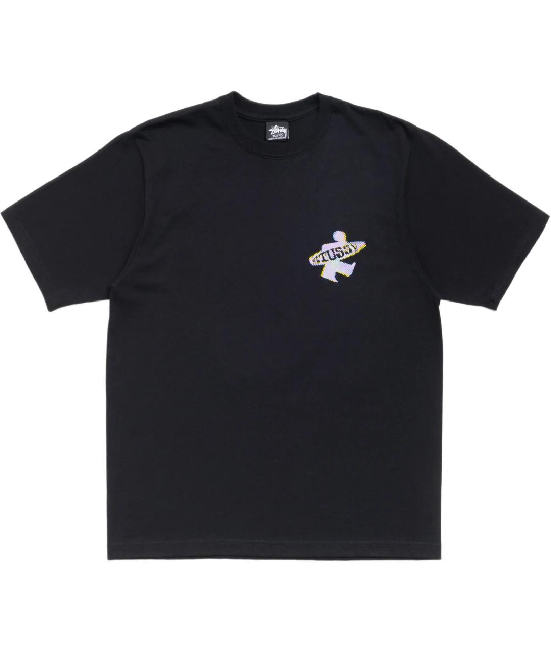 STUSSY Черная футболка, фото 1