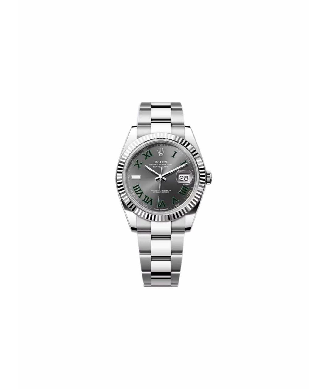 ROLEX Серые часы из белого золота, фото 3