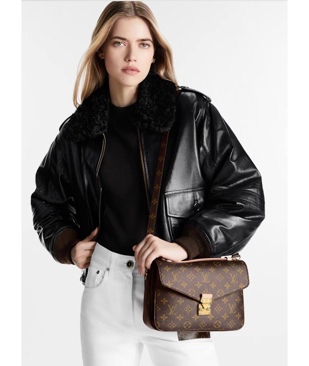LOUIS VUITTON Коричневая сумка с короткими ручками, фото 3