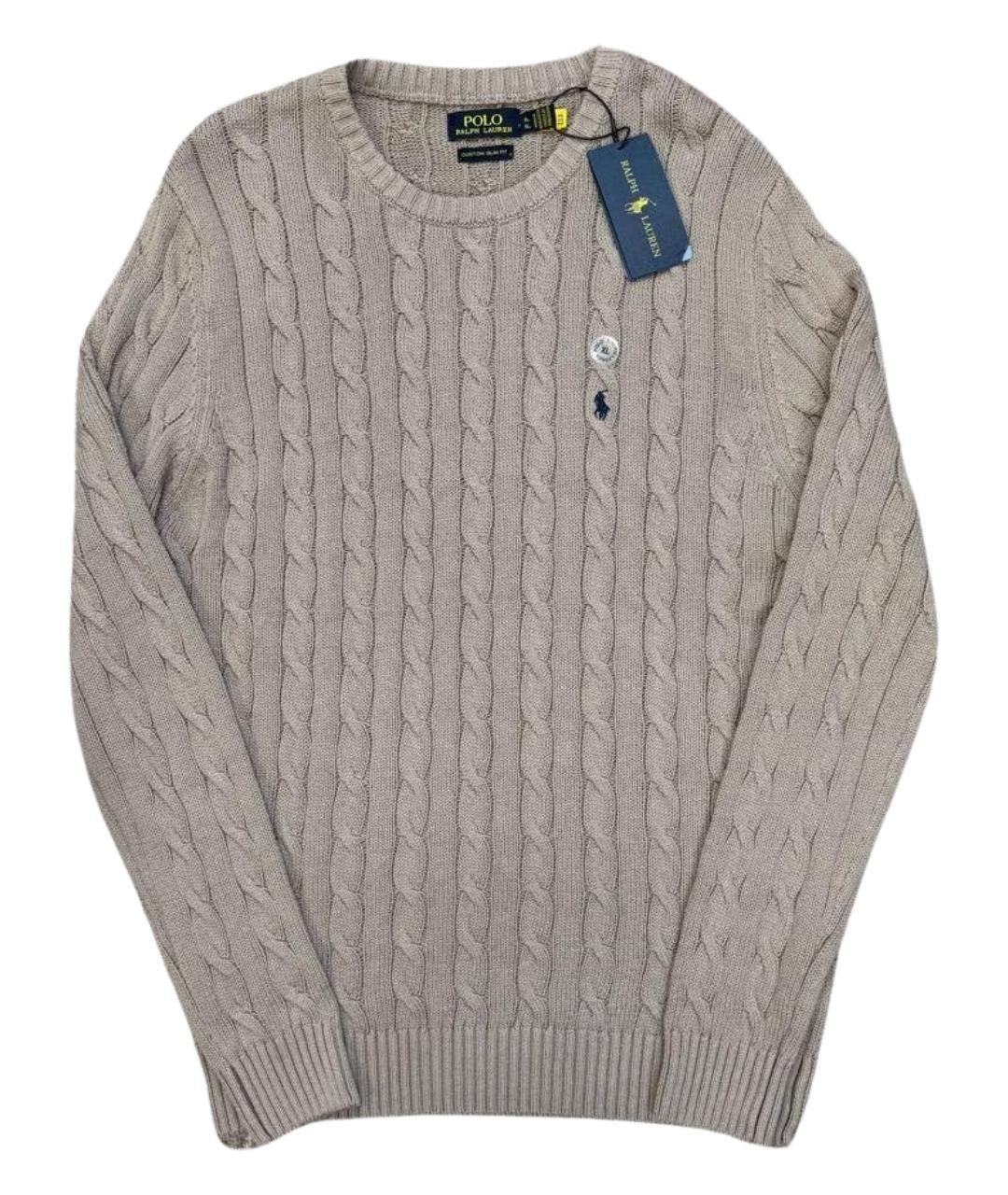 POLO RALPH LAUREN Серый хлопковый джемпер / свитер, фото 1