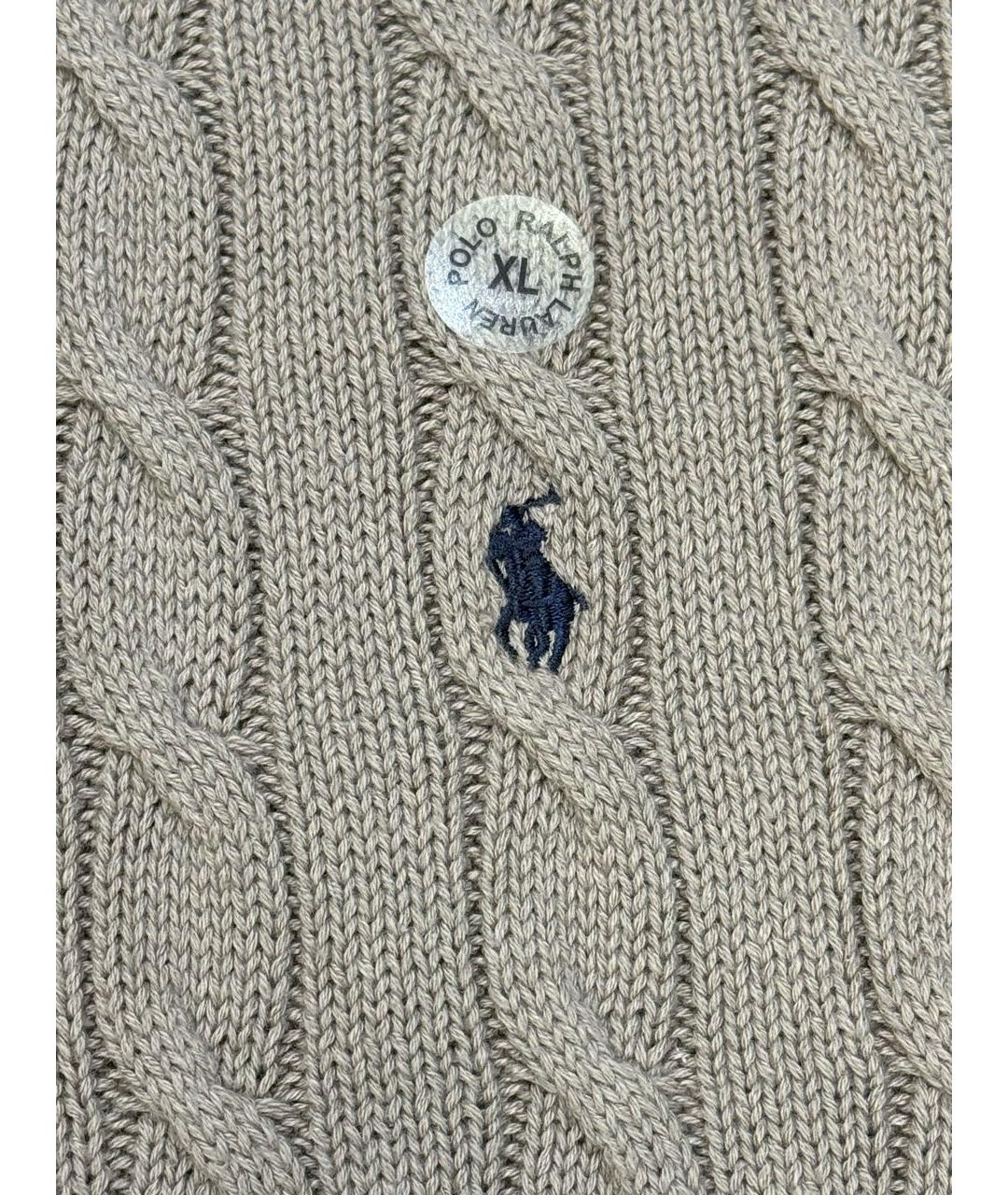 POLO RALPH LAUREN Серый хлопковый джемпер / свитер, фото 2