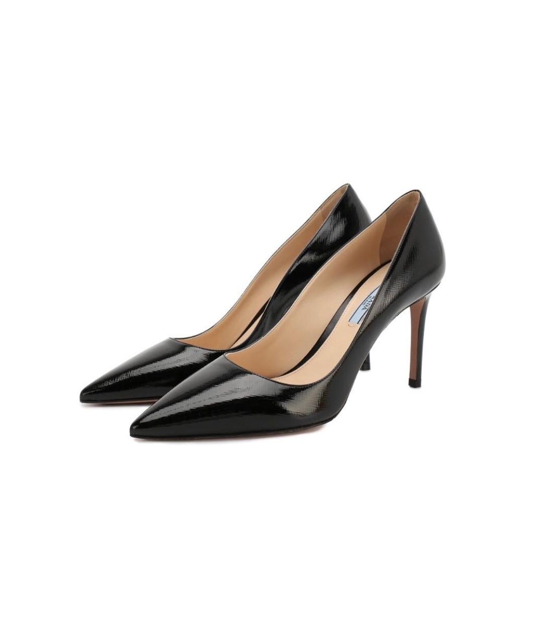 PRADA Черные кожаные туфли, фото 8